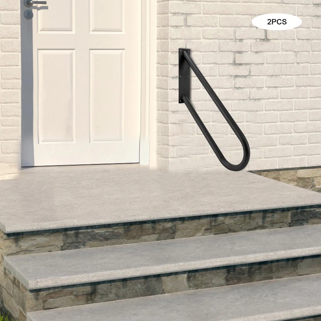 Mobility Step With Rails DISABILITY GRAB RAIL Outdoor Safety Rail Mobility Handrail For Steps ...