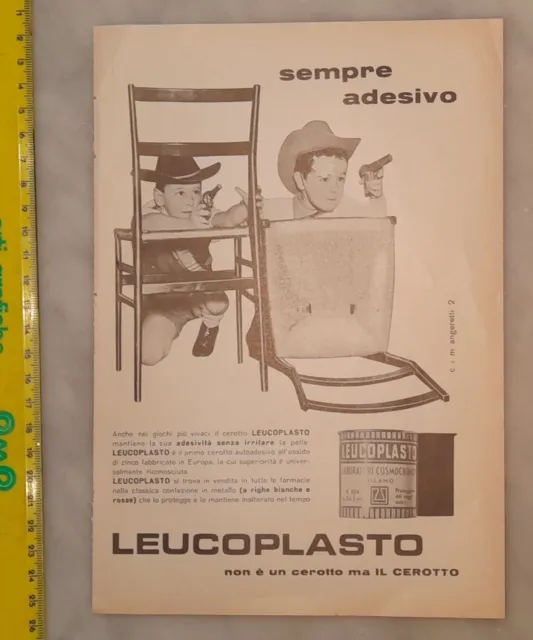 Pubblicità advertising  LEUCOPLASTO   (anni Cinquanta)
