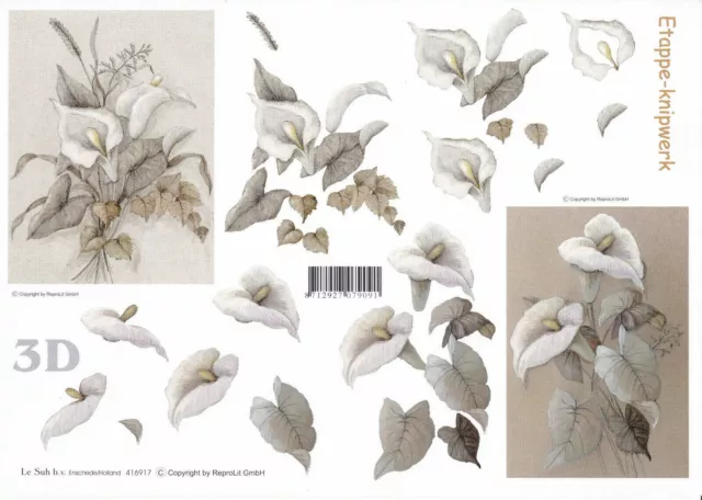 Le Suh 3D Bogen, Etappenbogen, Blumen 1, NEU