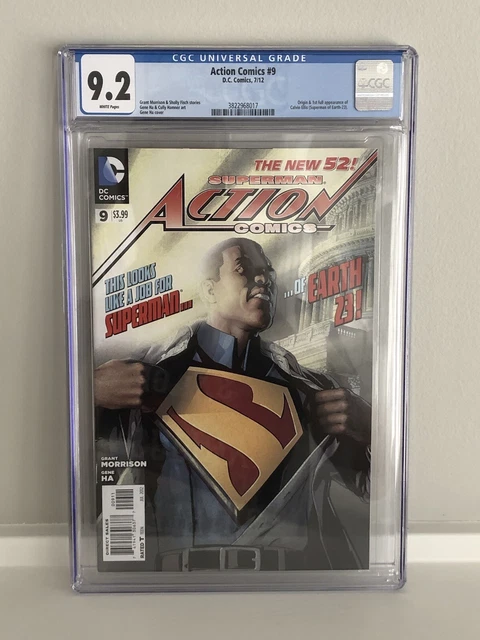 Action Comics #9 Origin & 1st Appearance Of Calvin Ellis Black Superman CGC 9.2