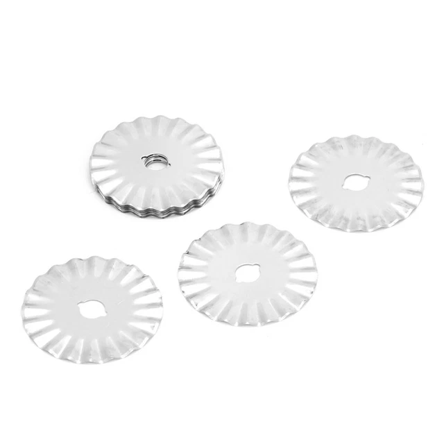 10pcs 45mm Cutter Pinking Blades For Leather Fabric Paper Lacework Tools