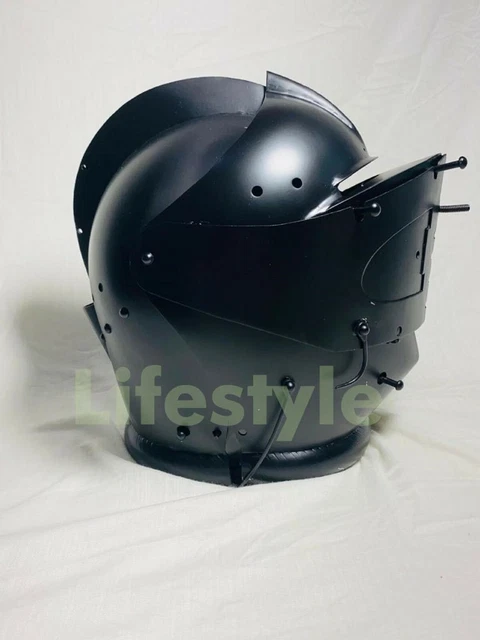 Antique Medieval Great Bascinet Helmet Armor ~jousting~helm~knight~Hand-Forged