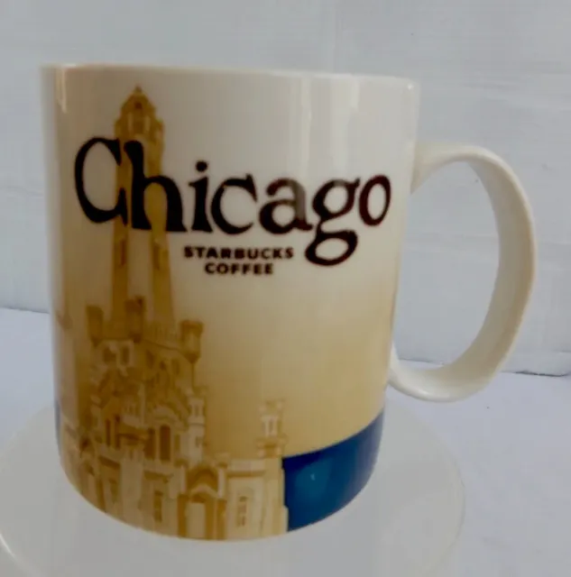 Starbucks Coffee Mug Cup Chicago Global Icon City Collectors Series 2012 16 oz