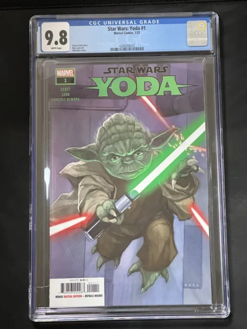 Star Wars Yoda #1 Marvel Comic 2023 CGC 9.8 White Pages
