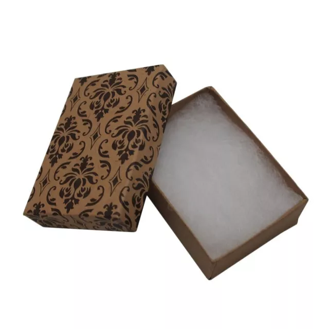 CuteBox Damask Kraft Cotton Filled Boxes 100pcs