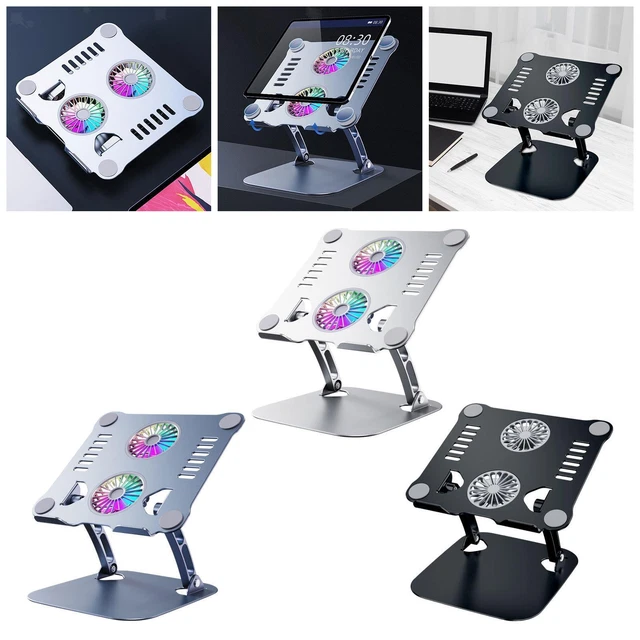 LAPTOP HOLDER WITH Cooling Fan USB Laptop Riser for Office Notebook ...