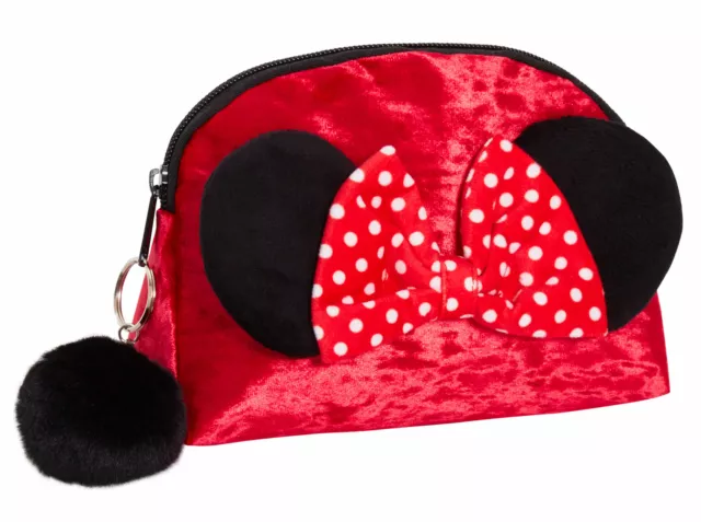 Minnie Mouse Make Up Bag for Women Disney Cosmetic Toiletries Bag Pencil Case