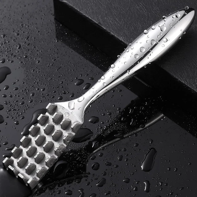 thumbnail image 2 of Fish Skin Brh Fast Remove, 2pcs Stainless Steel Fish Scaler Remover Heavy Duty Commercial Fish Scaler Brush Fish Scaler Cleaning Stainless Steel Sawtooth Easily Remove Fish Scales P 152616284 2 of 12