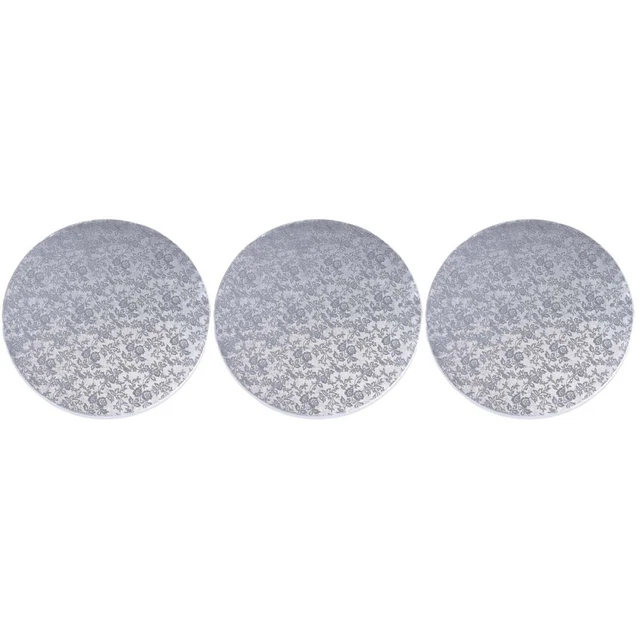 3 piezas 8 pulgadas plato redondo pastel para presentador pastel decorado