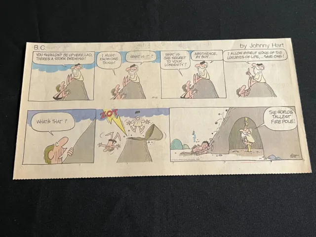 #14  B.C. by Johnny Hart Sunday Third Page Comic Strip  October 12, 1986