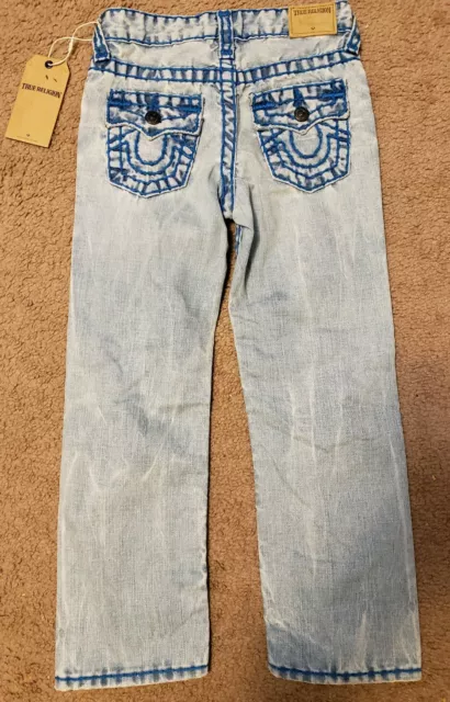 NWT True Religion boys contract Super T Geno jeans size 6, frost blur