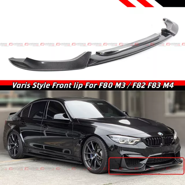 For 15-20 BMW F80 M3 F82 F83 M4 Carbon Fiber VRS Style Front Bumper Lip Splitter