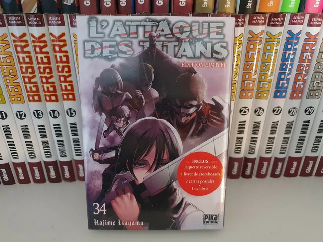 L'Attaque des Titans - Tome 34 - Edition Limitée manga (Collector )
