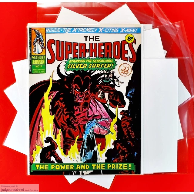 MAGAZINE BAGS AND Boards A4 Size0 Fits SuperHeroes Weekly Comic