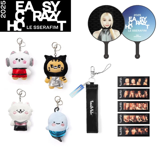 LE SSERAFIM　うちわケース　ストラップ　EASY CRAZY HOT LE SSERAFIMうちわケースストラップEASY CRAZY HOT
