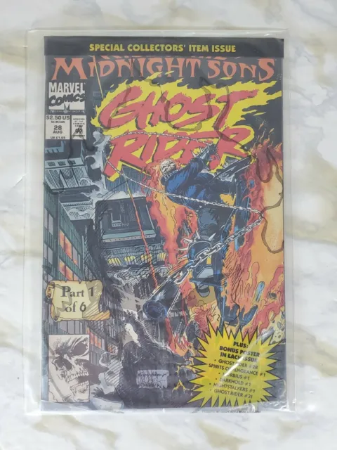 GHOST RIDER #28 1992 Marvel Comics New Sealed 1st App Lilith & Midnight Sons MCU