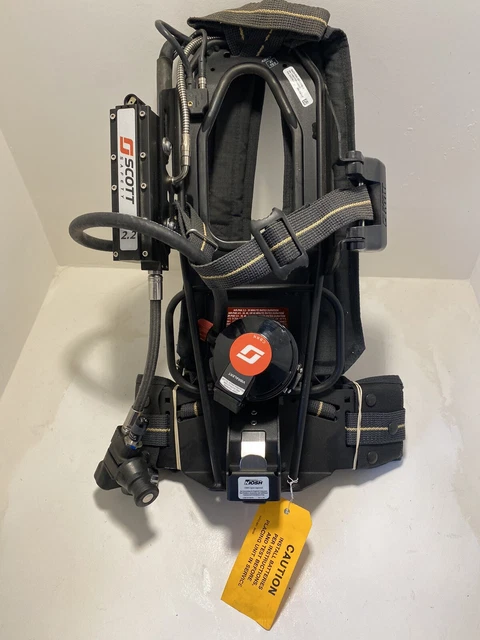 Scott 2.2 Ez-Flo Scba Air Pack 2216 Psi Ap75 Industrial With Flow Test Air Pak