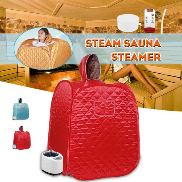 2L Foldable Steam Sauna Tent Steamer Spa Room Home Loss Weight Slimming Detox OZ