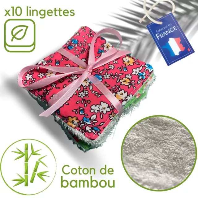 Ensemble lingettes microfibres bambou planète verte ®