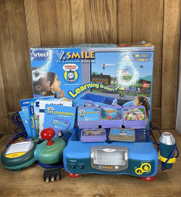THOMAS THE TANK Engine VTech V.Smile TV Learning System, Games & Mic £ ...