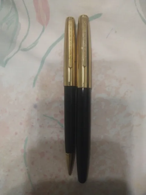 Eversharp Fountain Pen Gold Filled Trim & 14k Fine Point Nib &0.9 MM Pencil
