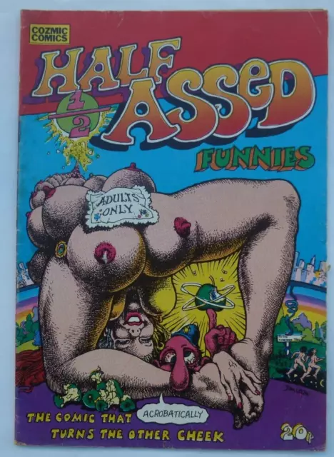 Half Assed Funnies 1 Jim Leon  1st print underground 1973  Very Good.