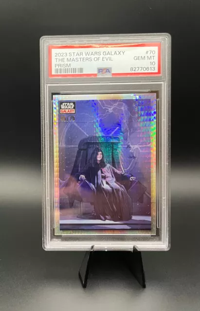 2023 Topps Star Wars Galaxy Chrome The Masters of evil prism /75 PSA 10