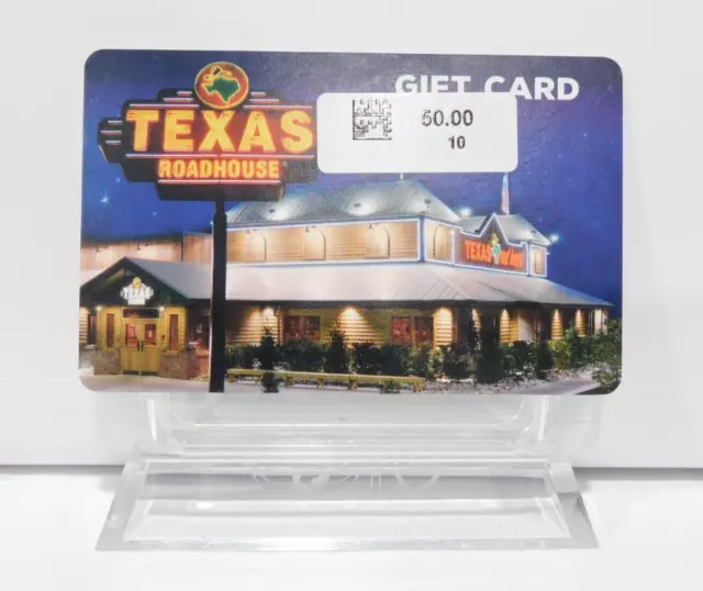 $50.00  Texas Roadhouse Physical Gift Card!