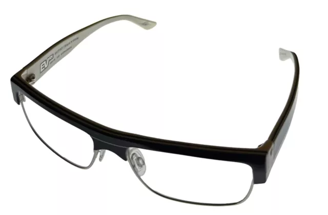 Electric Mens Black N White Metal Plastic Rectangle Eyewear Frame Mutiny 56mm