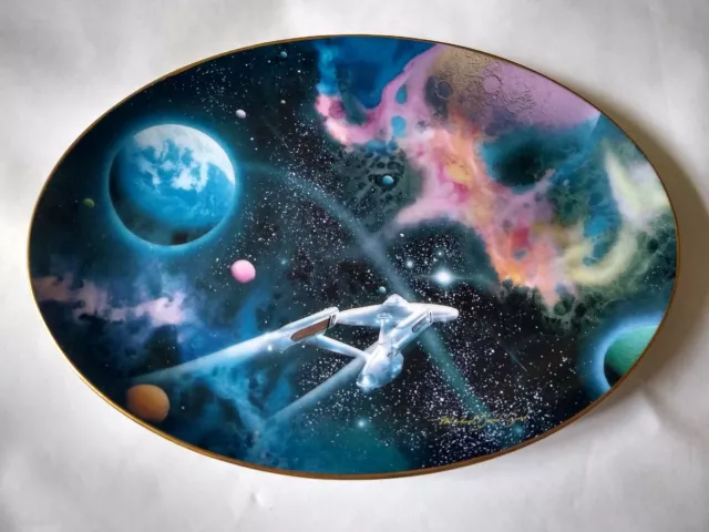 Star Trek Second Star From The Right Hamilton Collectors Plate 1996