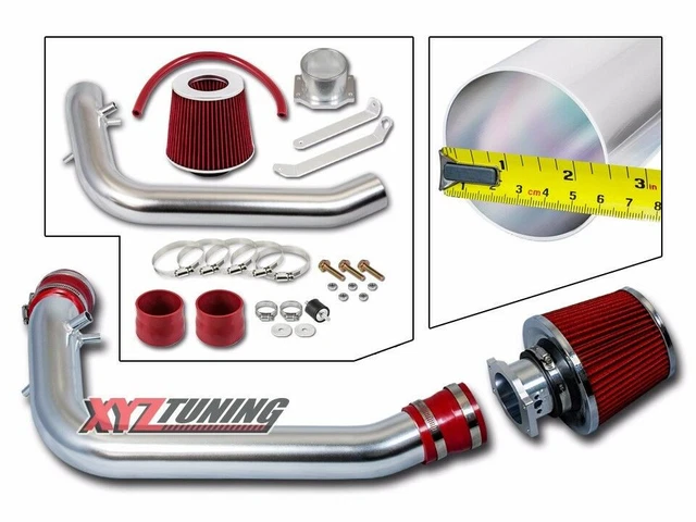 Kit Admission Air Froid Voiture - 3 Pouces Alliage Aluminium - Filtre Haut Débit - Pour SUV, Berline, Camion