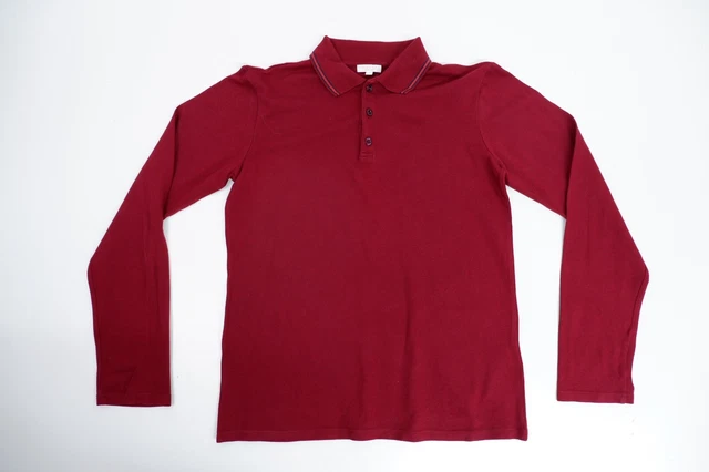Polo top a maniche lunghe Gucci età 12 anni rossa in perfette condizioni