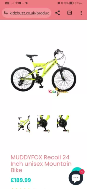 Muddyfox recoil 24 inch kids mountain bike deals