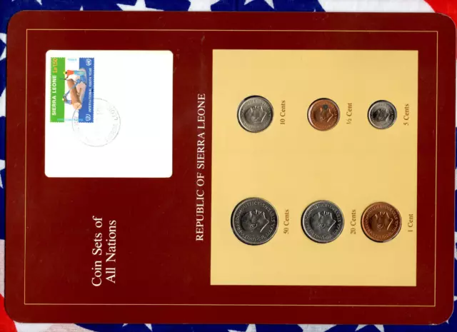 Coin Sets of All Nations Sierra Leone 1980-1984 UNC