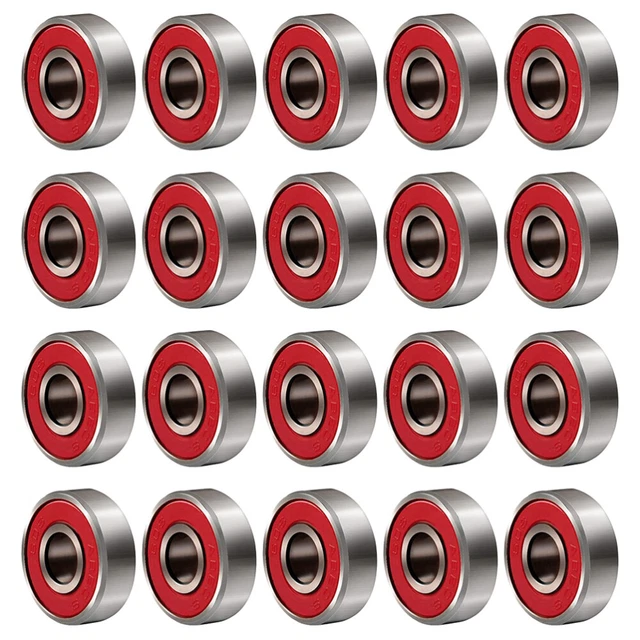 20 Pcs Cuscinetto A Rulli Ruota Abec-9 Cuscinetti Delle Ruote Per Pattini