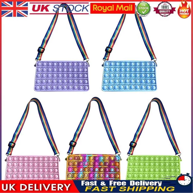 Fashion Solid Color Bubble Shoulder Crossbody Bag Small Purse Family Game
