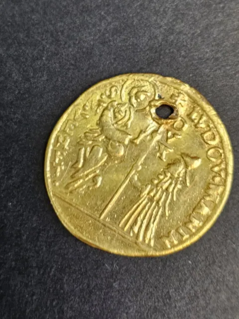 1779-89 Italy Venice Rainier Gold Christ Zecchino 1Z Ducat  Rare Estate Find