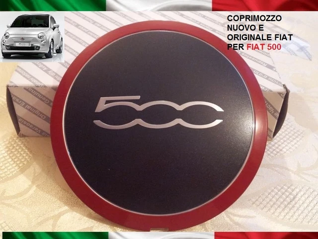 Radkappen 15 Zoll Original Fiat Felgendeckel 51884863 - Schwarz Mit Chrom Für Bravo, 500, Punto Radnabeldeckel Für Fiat 500