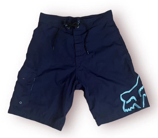 FOX Racing Zip Pocket Quick Dry Lightweight Breathable Stretch Boardshorts W 34