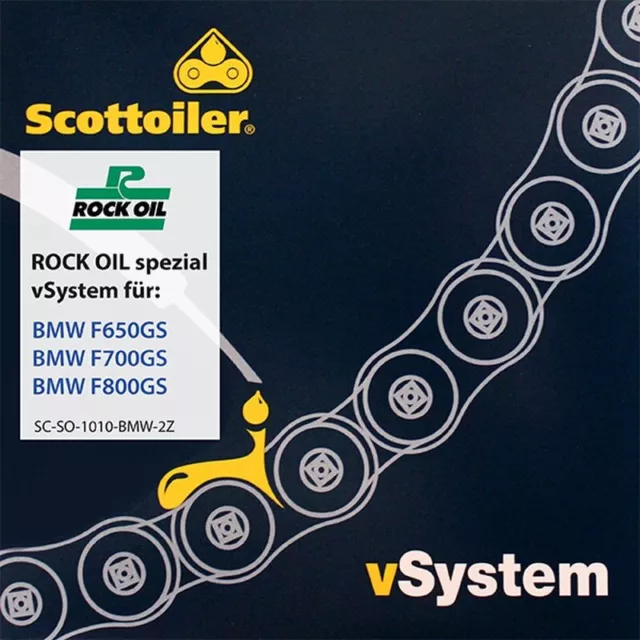 Système de Graissage Chaîne Scottoiler Vsystem, pour BMW F650GS/F700GS/F800GS (