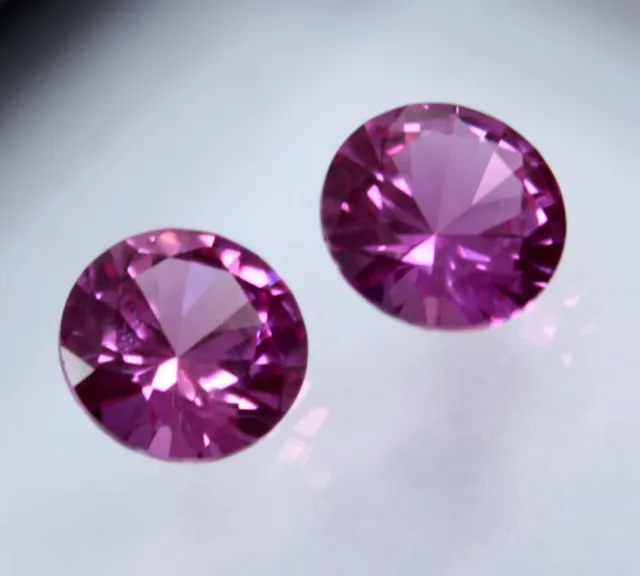 9 MM Natural Loose Gemstones Pink Tourmaline CERTIFIED Precious Round Cut