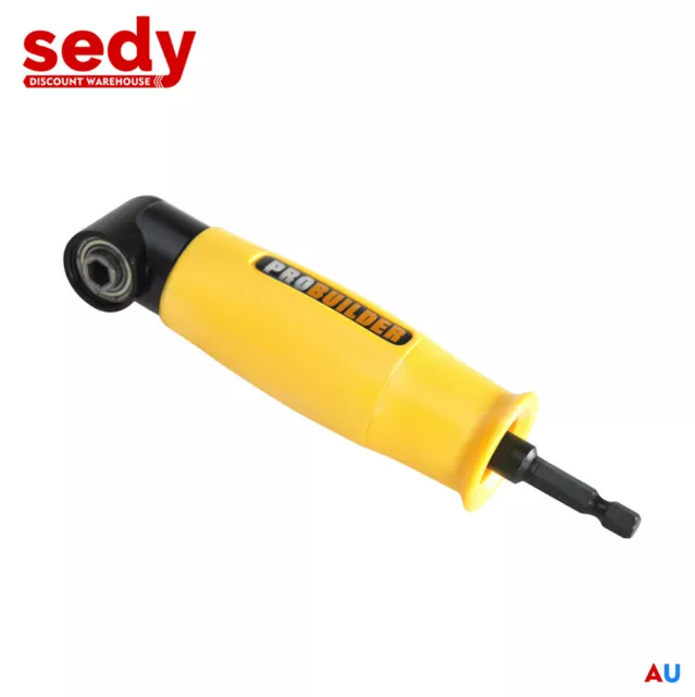 RIGHT ANGLE ATTACHMENT 90° Right Angle Drill Adapter with 10 Bits and 1  YoFOU $27.10 - PicClick AU
