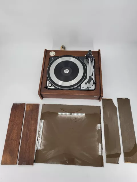 Vintage Dual 1019 Turntable Germany Needs Cartridge Dust Cover Needs Repair