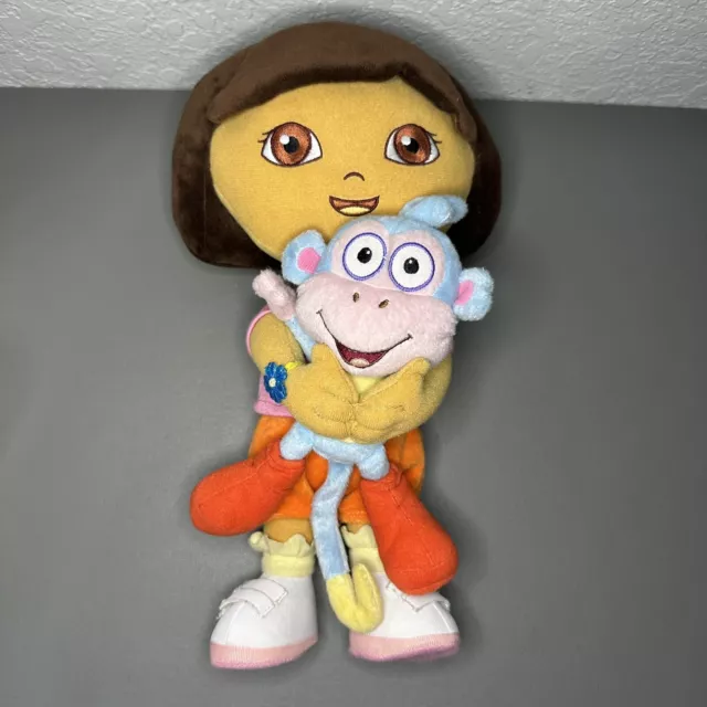 Universal Studios Dora The Explorer Holding Boots 14” Plush Toy Rare 2012