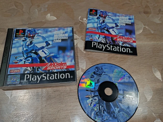 Lot De 2 Jeux PS1 : Jeremy McGrath Supercross 98 & 2000 – Boîtiers Abîmés