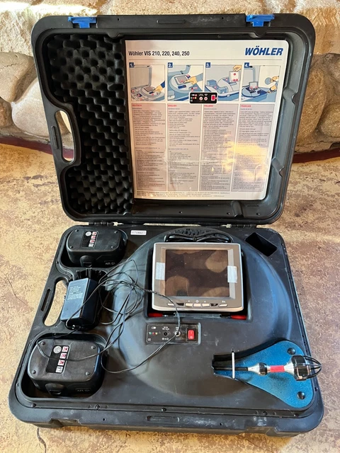 WOHLER 8937 Video HVAC Pipe Inspection System VIS 200 63 Foot Camera Germany