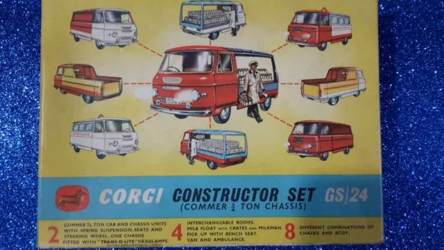 Corgi Toys No GS-24 Commer 3/4 ton Chassis. Original Box play worn