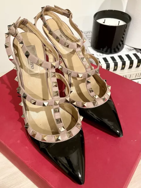 Valentino Rockstud Caged 100 Leather Pump Women's Size 38/8