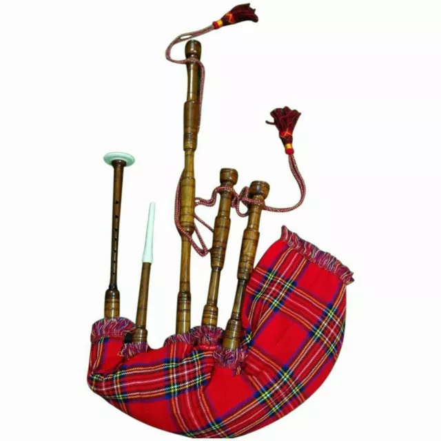 Hm Great Highland Bagpipe Rosewood/Scottish Bagpipe Natural Rosewood Ready Play