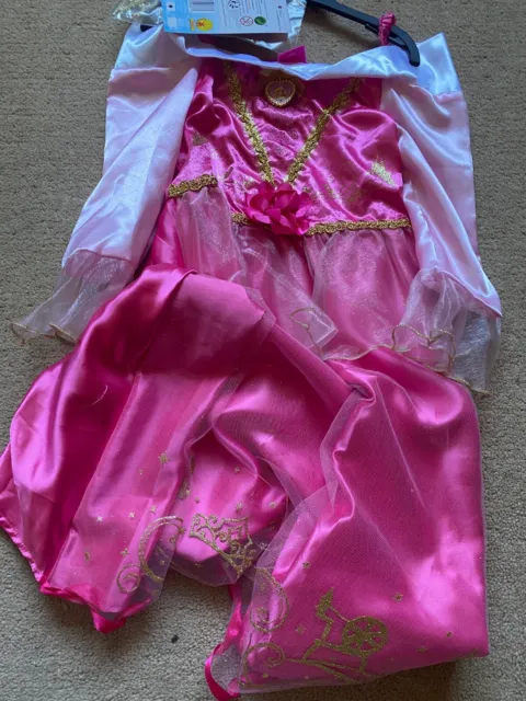Disney Princess Sleeping Beauty Aurora Fancy Dress Up Costume Age 5-6 Years